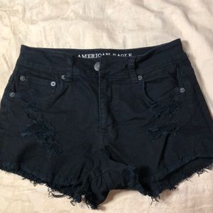 AE- Black Jean Shorts